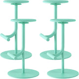 Minimalist Colorful Round Metal Adjustable Bar Stool Image - 72