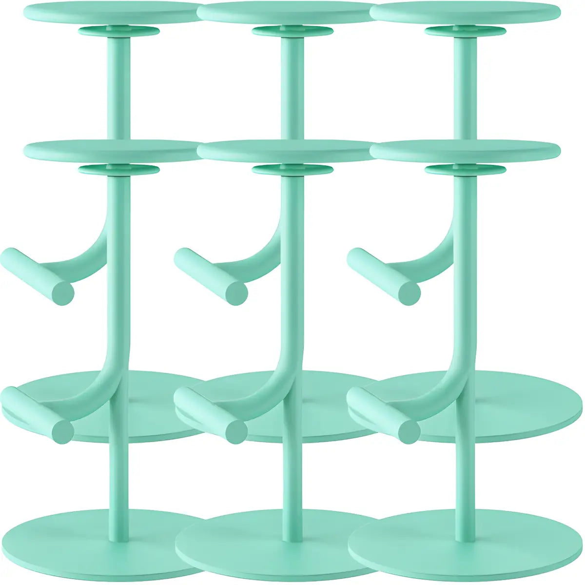 Minimalist Colorful Round Metal Adjustable Bar Stool Image - 73