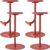 Minimalist Colorful Round Metal Adjustable Bar Stool Image - 82