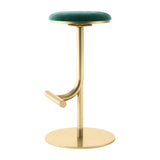 Minimalist Colorful Round Metal Adjustable Bar Stool Image - 9
