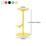 Minimalist Colorful Round Metal Adjustable Bar Stool Image - 91