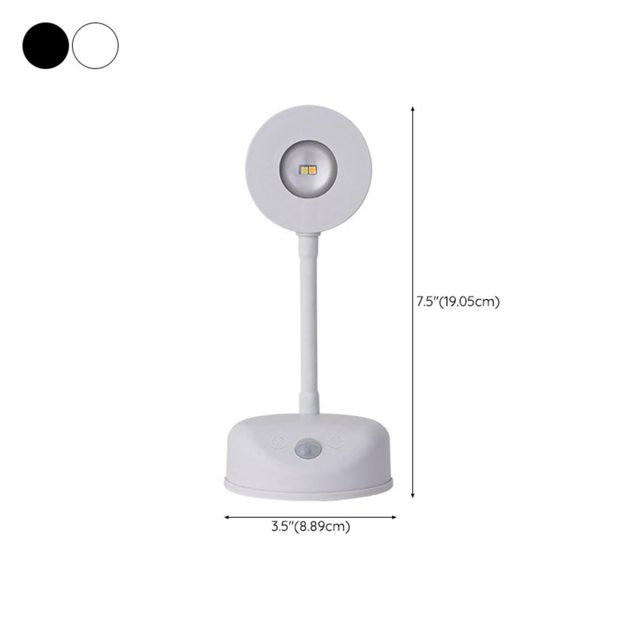 Minimalist Compact Round Rotating LED Wall Sconce 