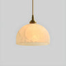 Minimalist Cone Alabaster White Adjustable Pendant Light Image - 7