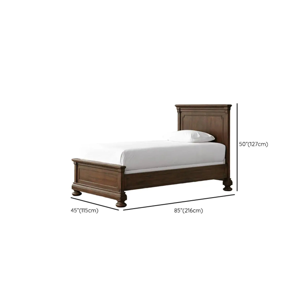 Minimalist Cream Gray Queen Wood Single Slat Bed Frame Image - 32