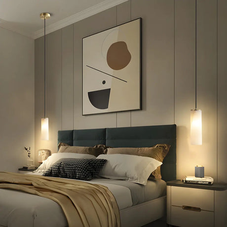 Minimalist Cylinder Bedroom Pendant L...