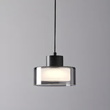 Minimalist Cylinder Glass 3-Light Island Pendant Light Image - 8