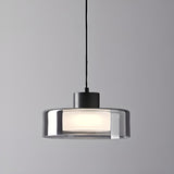 Minimalist Cylinder Glass 3-Light Island Pendant Light Image - 9