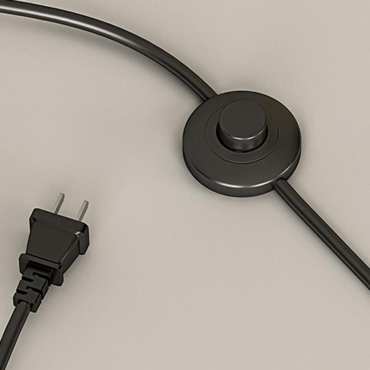 Minimalist Drum Shade and Black Arc Metal Floor Lamp Image - 8