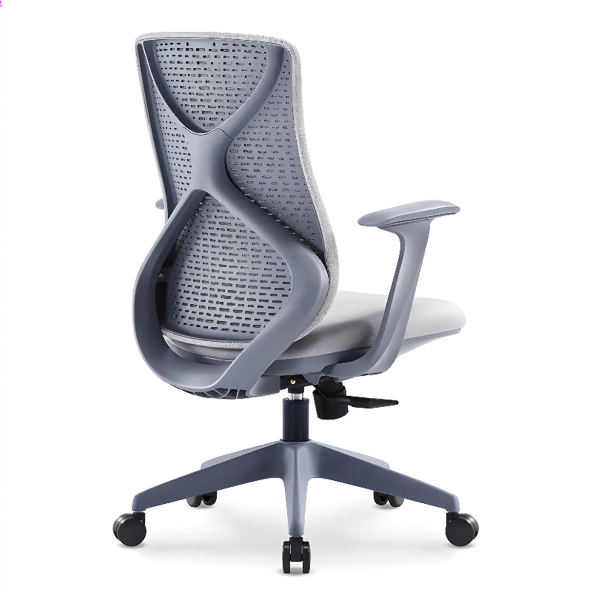Minimalist Ergonomic Mesh Upholstered Swivel Office Chair Image - 10