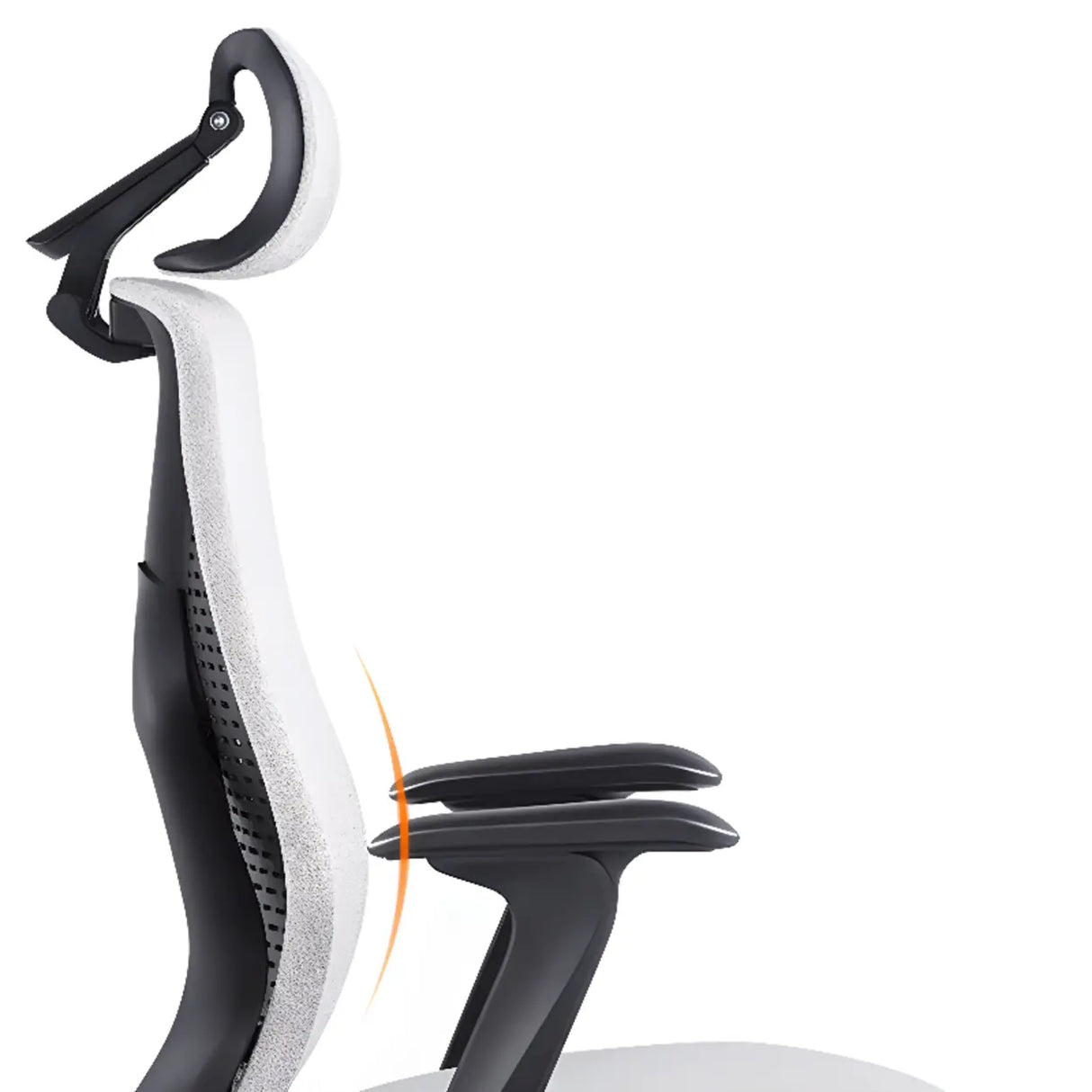 Minimalist Ergonomic Mesh Upholstered Swivel Office Chair Image - 11