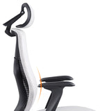 Minimalist Ergonomic Mesh Upholstered Swivel Office Chair Image - 11