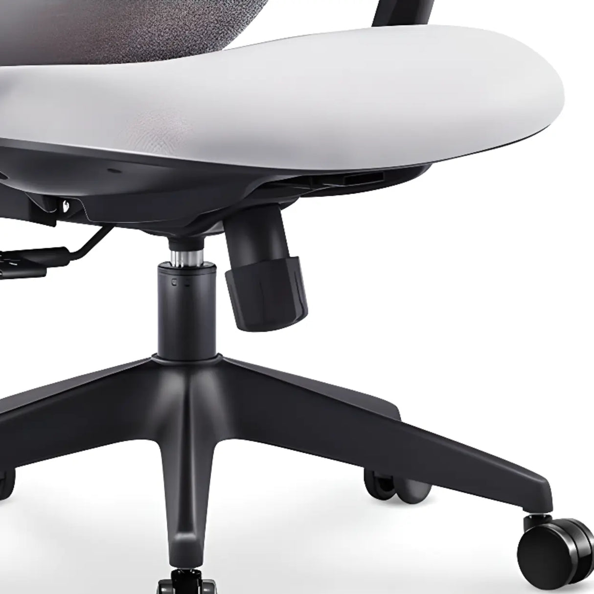 Minimalist Ergonomic Mesh Upholstered Swivel Office Chair Image - 14