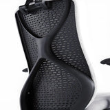 Minimalist Ergonomic Mesh Upholstered Swivel Office Chair Image - 16