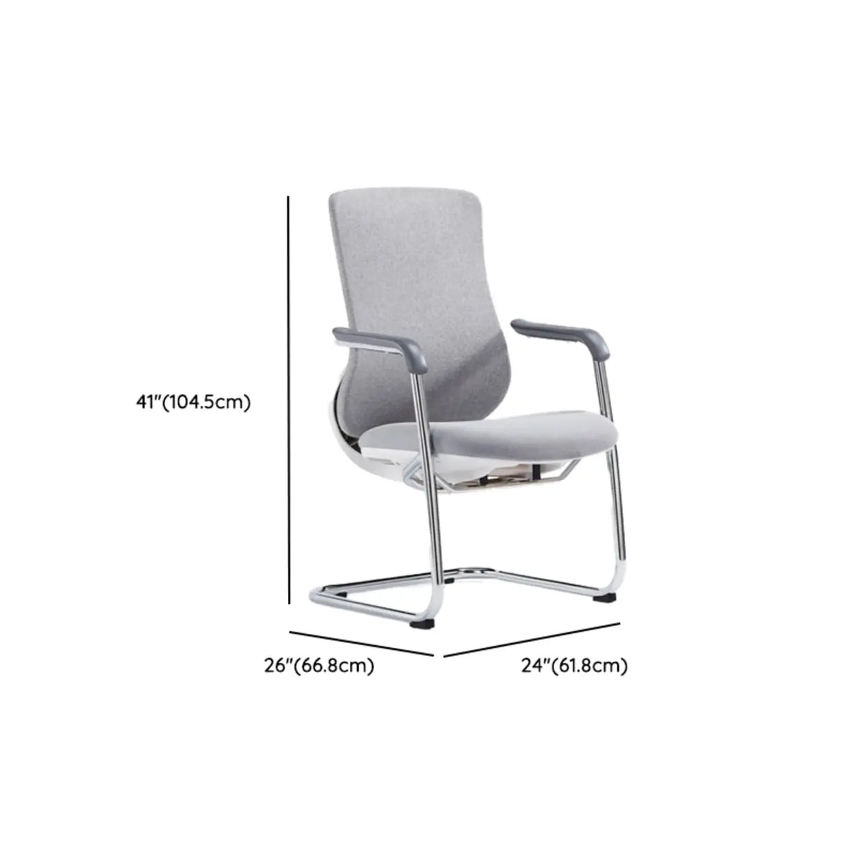 Minimalist Ergonomic Mesh Upholstered Swivel Office Chair Image - 19