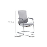 Minimalist Ergonomic Mesh Upholstered Swivel Office Chair Image - 19