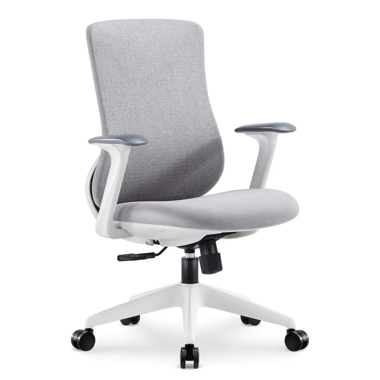 Minimalist Ergonomic Mesh Upholstered Swivel Office Chair Image - 4