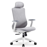 Minimalist Ergonomic Mesh Upholstered Swivel Office Chair Image - 5