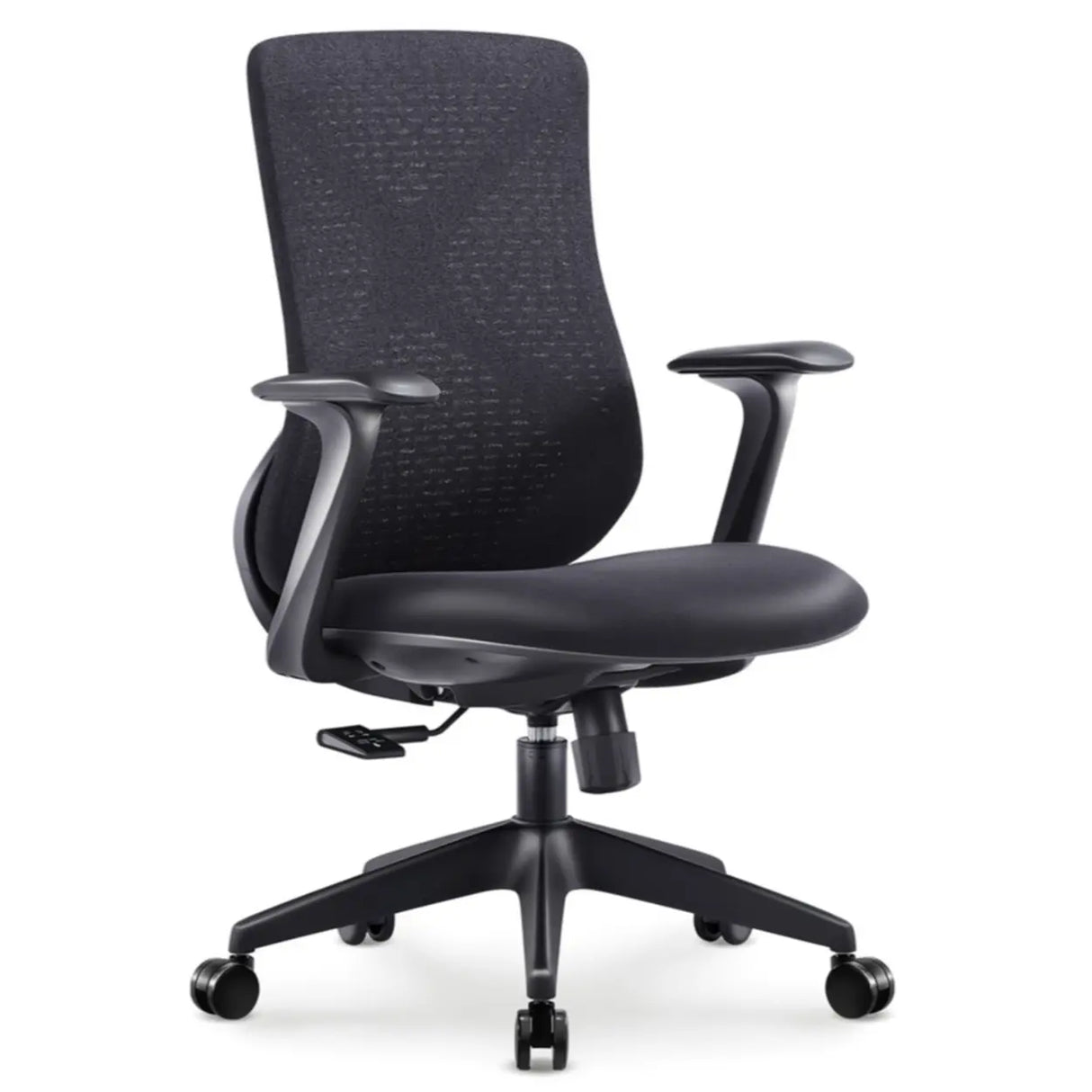 Minimalist Ergonomic Mesh Upholstered Swivel Office Chair Image - 6
