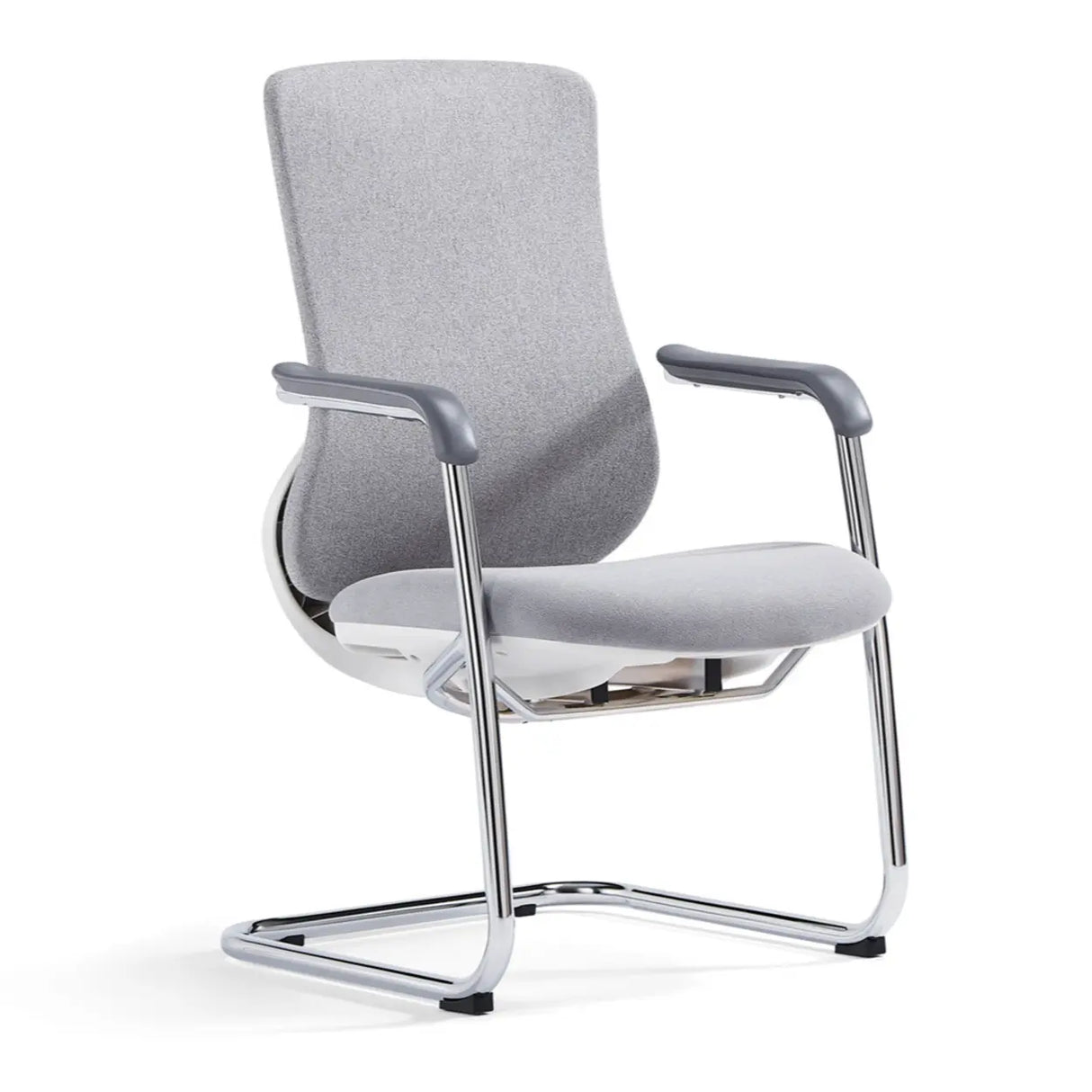 Minimalist Ergonomic Mesh Upholstered Swivel Office Chair Image - 8