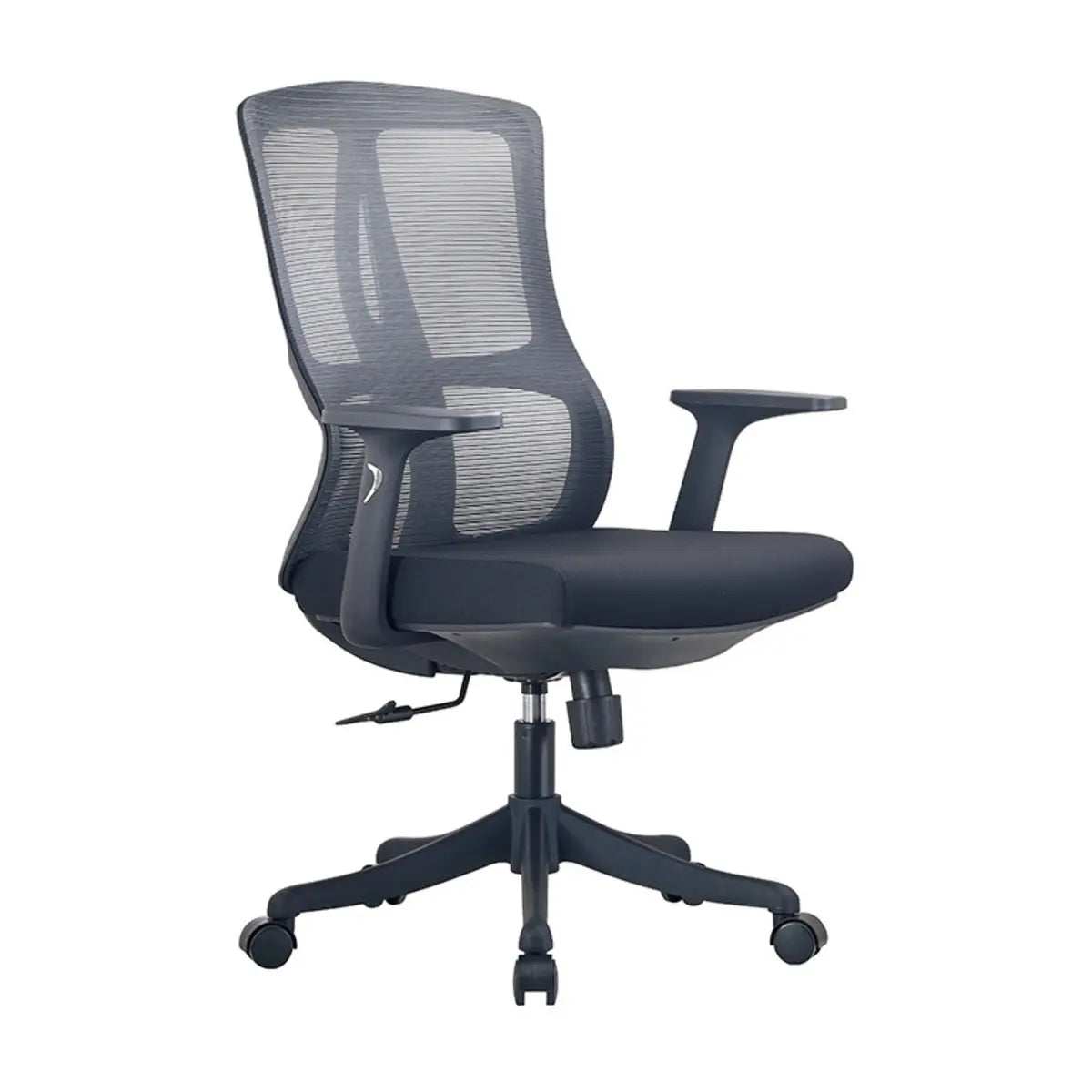 Minimalist Ergonomic Swivel Mesh Office Chair with Arms Image - 4