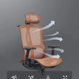 Minimalist Ergonomic Swivel Mesh Office Chair with Arms Image - 7