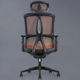 Minimalist Ergonomic Swivel Mesh Office Chair with Arms Image - 9