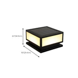 Minimalist Geometric Cube Garden Outdoor Post Lamp Image - 20