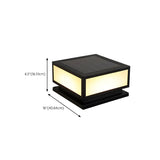 Minimalist Geometric Cube Garden Outdoor Post Lamp Image - 21