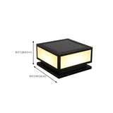Minimalist Geometric Cube Garden Outdoor Post Lamp Image - 22