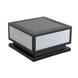 Minimalist Geometric Cube Garden Outdoor Post Lamp Image - 8
