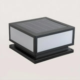 Minimalist Geometric Cube Garden Outdoor Post Lamp Image - 10