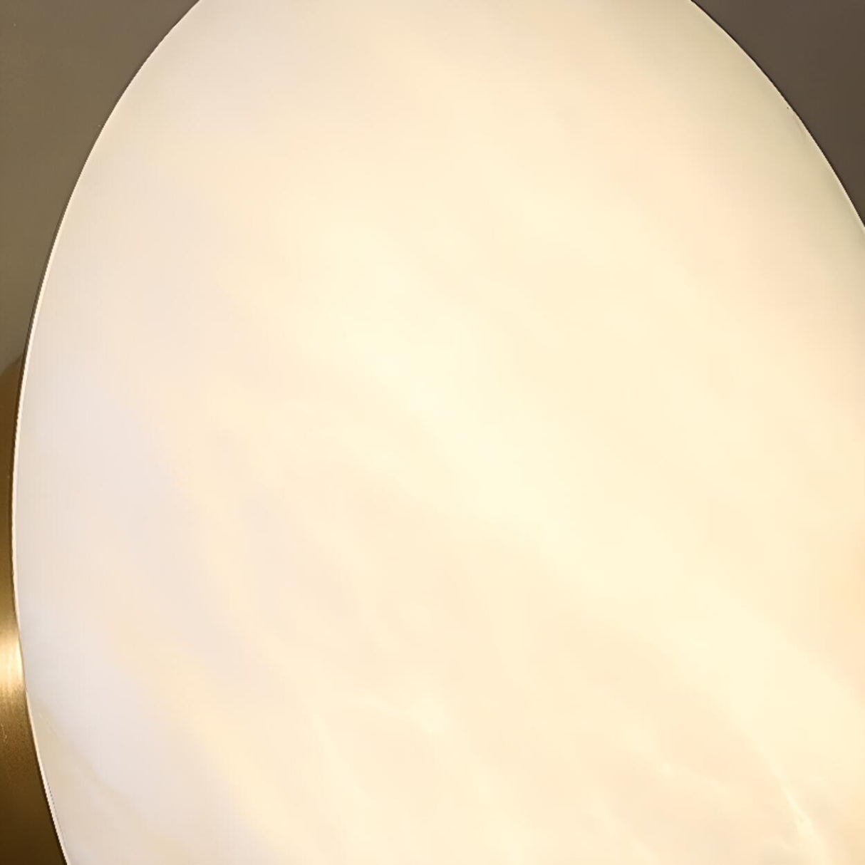 Minimalist Geometric White Alabaster Wall Sconce Image - 9