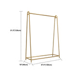 Minimalist Gold Metal A-Shaped Freestanding Coat Rack #size