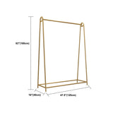 Minimalist Gold Metal A-Shaped Freestanding Coat Rack Image - 16