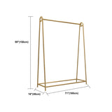 Minimalist Gold Metal A-Shaped Freestanding Coat Rack Image - 17