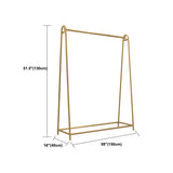 Minimalist Gold Metal A-Shaped Freestanding Coat Rack Image - 24