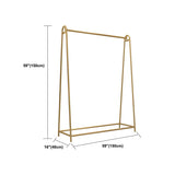 Minimalist Gold Metal A-Shaped Freestanding Coat Rack Image - 26