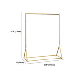 Minimalist Gold Metal Large Entryway Freestanding Coat Rack #size