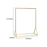 Minimalist Gold Metal Large Entryway Freestanding Coat Rack Image - 15