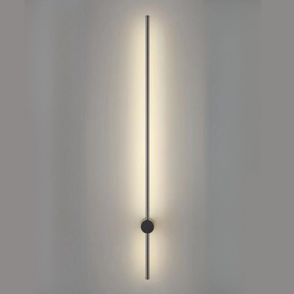 Minimalist Gold Vertical Bedroom LED Wall Sconce Image - 10