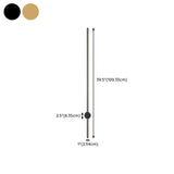 Minimalist Gold Vertical Bedroom LED Wall Sconce Image - 26