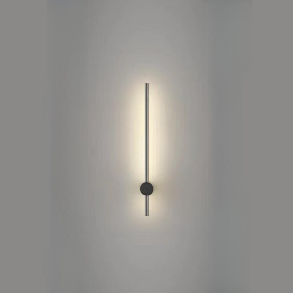 Minimalist Gold Vertical Bedroom LED Wall Sconce Image - 7