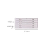 Minimalist Horizontal Steel Grey Filing Cabinet with Lock Image - 15