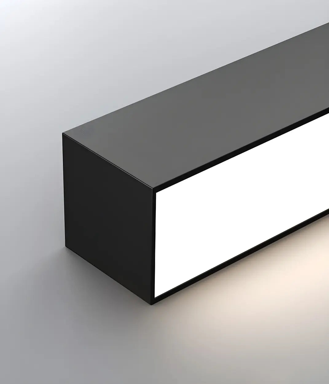 Minimalist Large Black Linear LED Flush Mount Light Image - 11