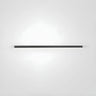 Minimalist Large Black Linear LED Flush Mount Light Image - 6