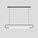 Minimalist Linear LED Island Ceiling Pendant Light Image - 5