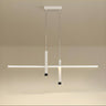 Minimalist Linear LED Metal Island Pendant Light Image - 5