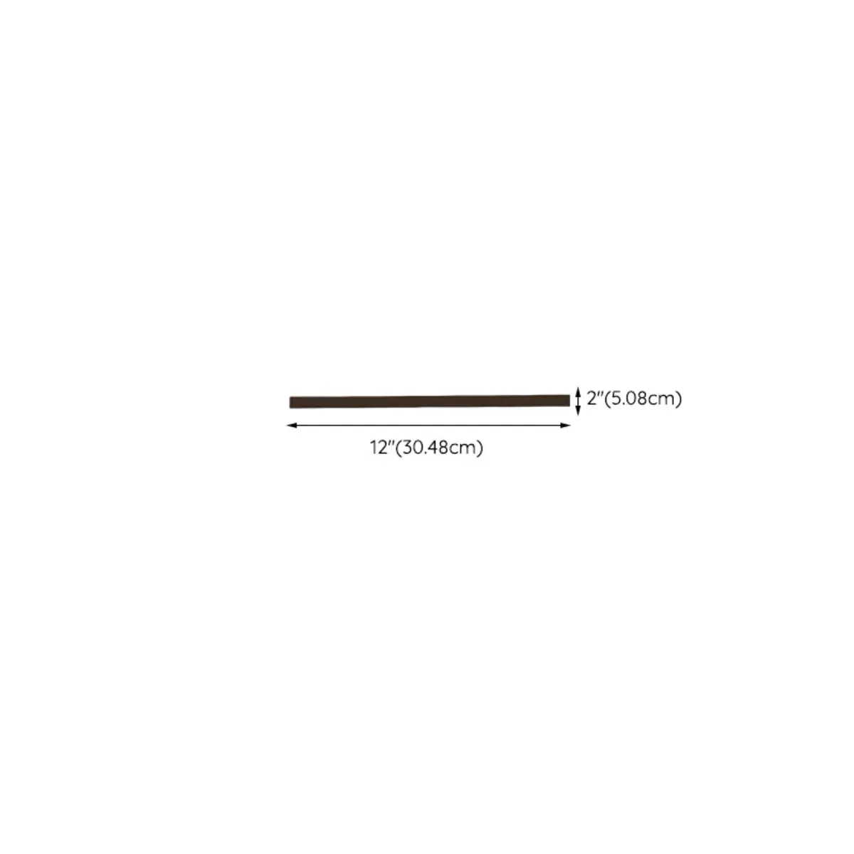 Minimalist Linear Long Outdoor LED Wall Light Black 