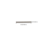 Minimalist Linear Long Outdoor LED Wall Light Black #size