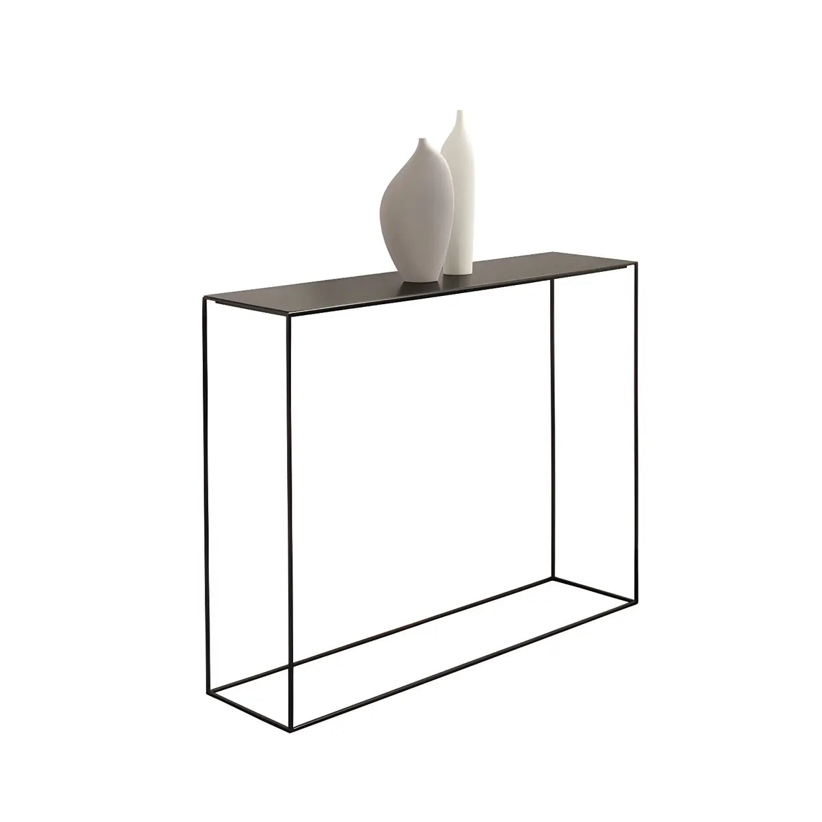 Minimalist Metal Black Stain Resistant Console Table Image - 10